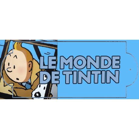 PLAQUE BIBLIOTHÈQUE MONDE DE TINTIN