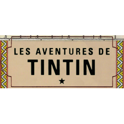 PLAQUE BIBLIOTHÈQUE TINTIN