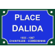 PLAQUE DE RUE DALIDA