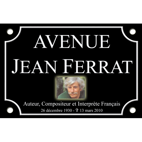 PLAQUE DE RUE Jean FERRAT