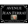 PLAQUE DE RUE Jean FERRAT