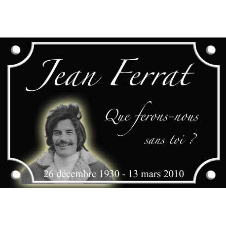 PLAQUE DE RUE Jean FERRAT