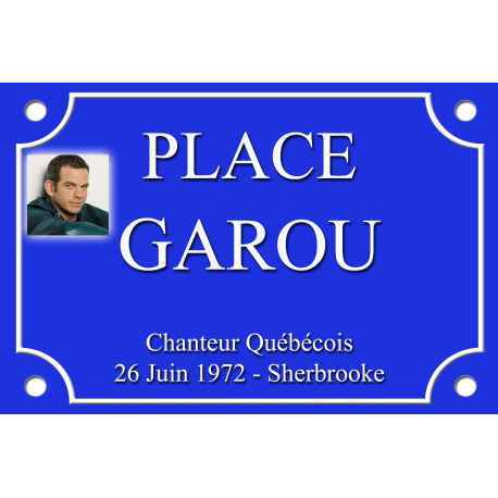 PLAQUE DE RUE GAROU