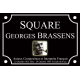 PLAQUE DE RUE Georges BRASSENS