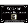 PLAQUE DE RUE Georges BRASSENS