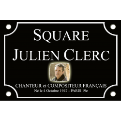 PLAQUE DE RUE Julien CLERC