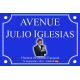 PLAQUE DE RUE Julio IGLESIAS