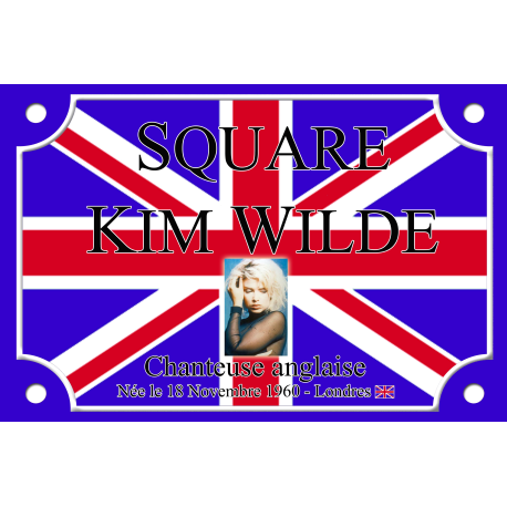 PLAQUE DE RUE Kim WILDE