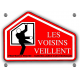 PLAQUE LES VOISINS VEILLENT SURVEILLANCE