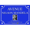 PLAQUE DE RUE Nelson MANDELA