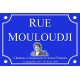 PLAQUE DE RUE MOULOUDJI