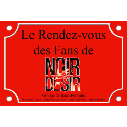 PLAQUE DE RUE NOIR DESIR