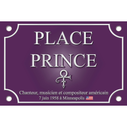 PLAQUE DE RUE PRINCE LOVE SYMBOL