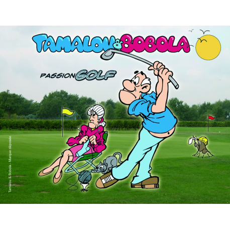 CARTE POSTALE TAMALOU "Passion GOLF"