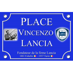 PLAQUE DE RUE LANCIA