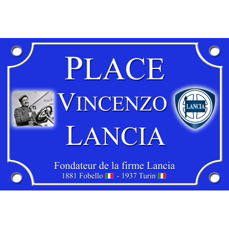 PLAQUE DE RUE LANCIA