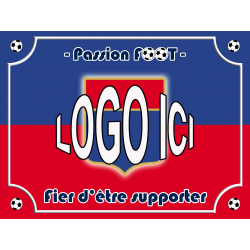 Plaque SUPPORTER FOOT OLYMPIQUE LYONNAIS