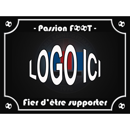 Plaque SUPPORTER FOOT PSG