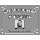 PLAQUE DE RUE Fan M POKORA